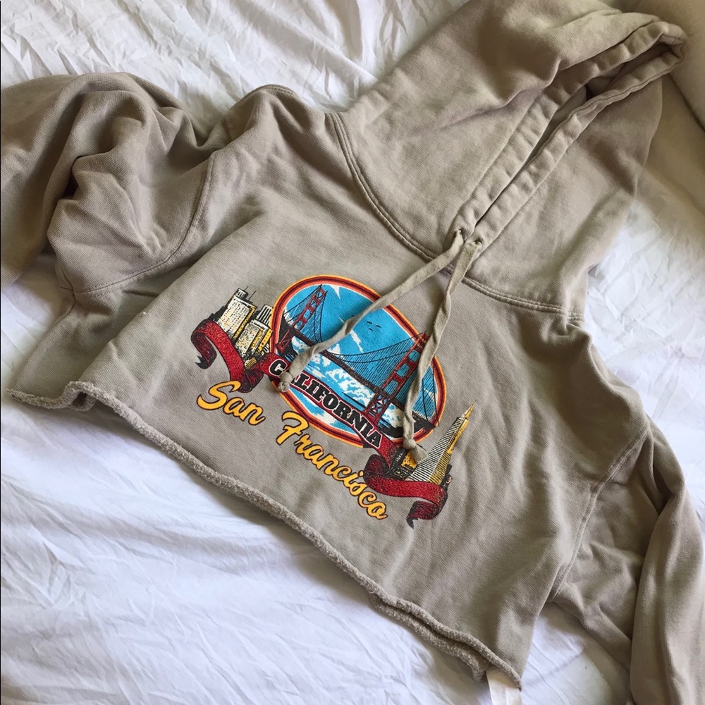 NEW brandy Melville cropped hoodie